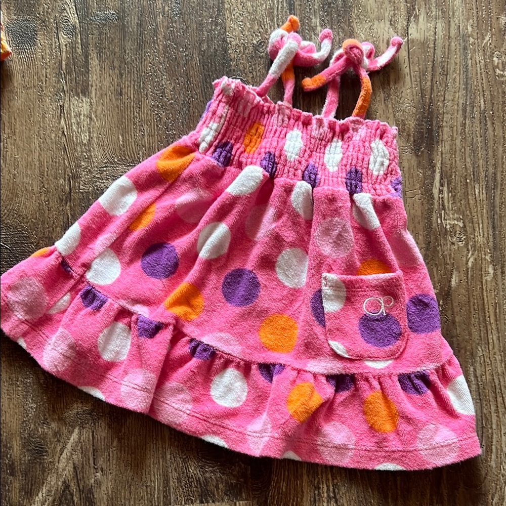 Terry cloth swim cover up 12 months